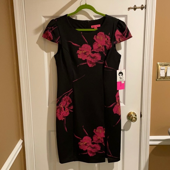 Black & dark pink dress - Picture 1 of 5